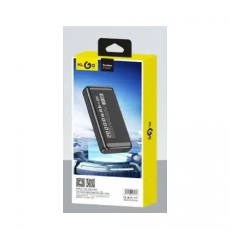 KLGO KP-34 Power Bank Γρήγορης Φόρτισης 20000mAh Μαύρο