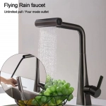 Περιστρεφόμενη Προέκταση νερού βρύσης 360° Multifunctional Universal Shower Μαύρο