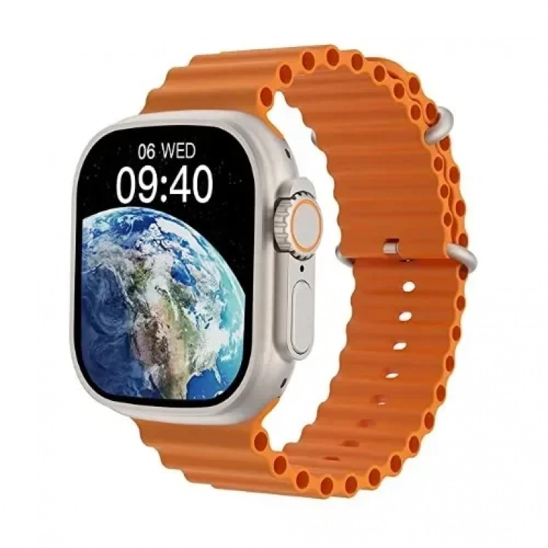 X8 Ultra Max 49mm Smartwatch με Παλμογράφο Πορτοκαλί