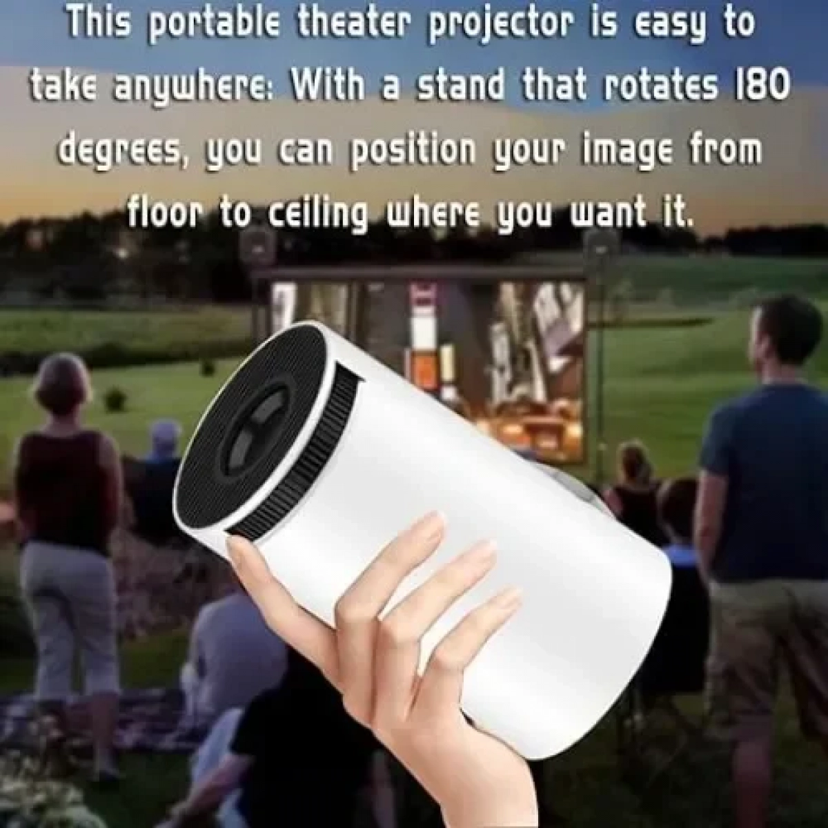 Έξυπνος Προβολέας 1080P, Android 11.0, 120 ANSI Lux - HY300