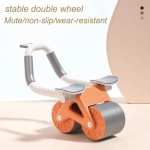 Τροχός Γυμναστικής για Εκγύμναση Κοιλιακών με Ψηφιακή Οθόνη και Πατάκια για τους Αγκώνες Πορτοκαλί