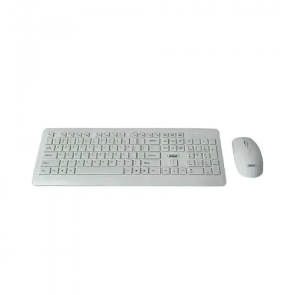 Σετ Πληκτρολόγιο - Ποντίκι Wireless 2.4 Andowl QK9000 Λευκό