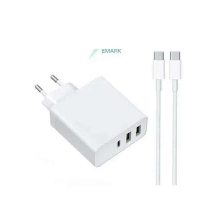 Φορτιστής Κινητού Τηλεφώνου 3X USB 140W Emark Λευκός