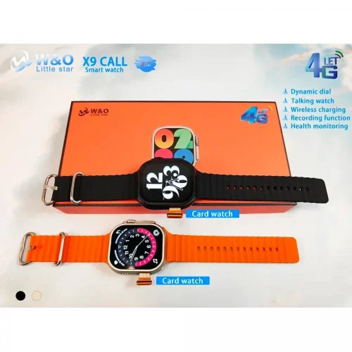 W&O Little Star X9 Call 4G Android Smart Watch Μαύρο