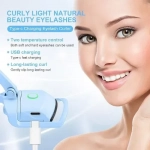 Θερμαινόμενο ψαλιδάκι βλεφαρίδων Electric Eyelash Curler Γαλάζιο