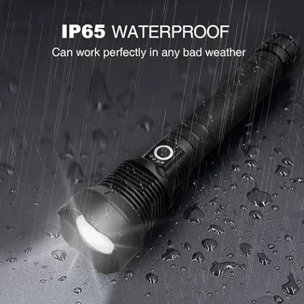 Φακός LED Super Bright 6000 Lumens Ρυθμιζόμενος Επαναφορτιζόμενος με δυνατότητα ζουμ Αδιάβροχος