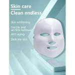 LED Beauty Mask Μάσκα φωτοθεραπείας προσώπου 7 χρωμάτων & 150 λυχνίες led