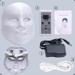 LED Beauty Mask Μάσκα φωτοθεραπείας προσώπου 7 χρωμάτων & 150 λυχνίες led