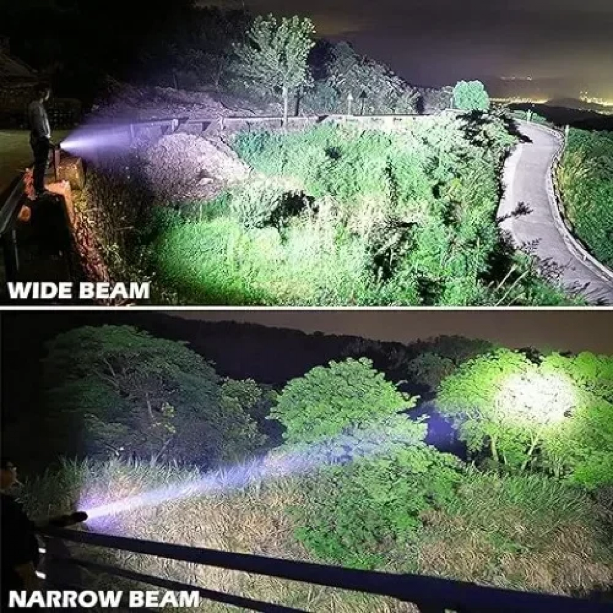 Φακός LED Super Bright 6000 Lumens Ρυθμιζόμενος Επαναφορτιζόμενος με δυνατότητα ζουμ Αδιάβροχος
