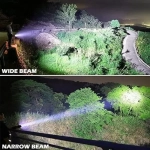 Φακός LED Super Bright 6000 Lumens Ρυθμιζόμενος Επαναφορτιζόμενος με δυνατότητα ζουμ Αδιάβροχος