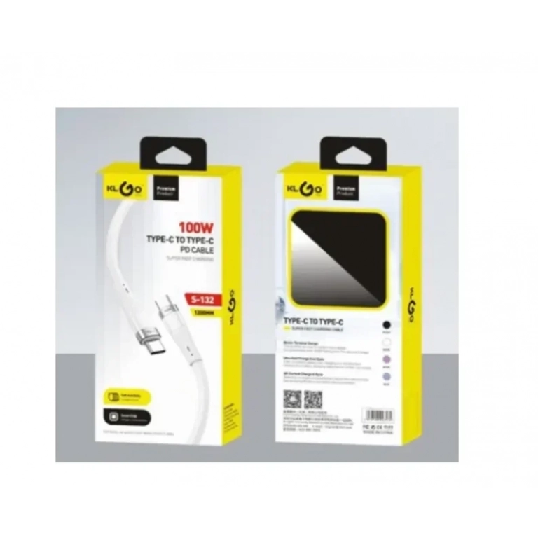 Καλώδιο PD USB-C to USB-C 100W KLGO S-132
