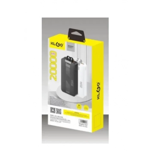 KLGO KP-29 Power Bank Γρήγορης Φόρτισης 20000mAh Λευκό