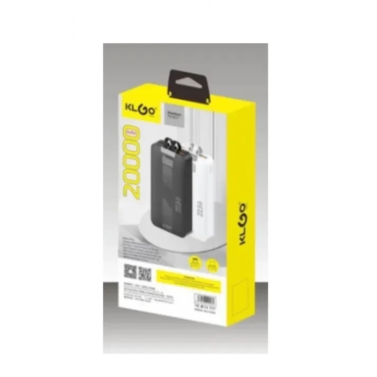 KLGO KP-29 Power Bank Γρήγορης Φόρτισης 20000mAh Λευκό