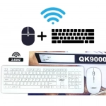 Σετ Πληκτρολόγιο - Ποντίκι Wireless 2.4 Andowl QK9000 Λευκό