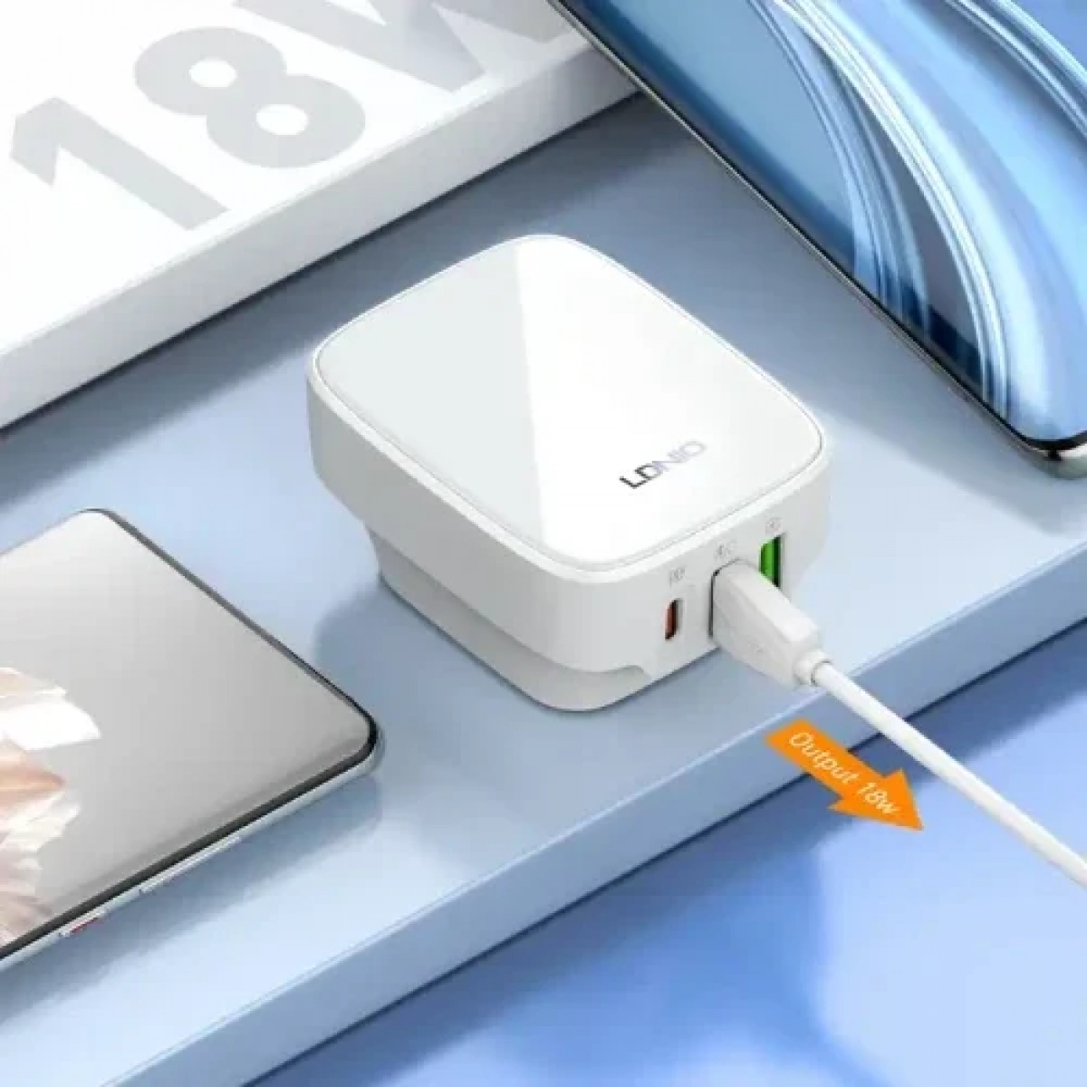 Αντάπτορας Φόρτισης 32W με 3 θύρες USB QC4.0 Super Fast Charger Q334 - Λευκό
