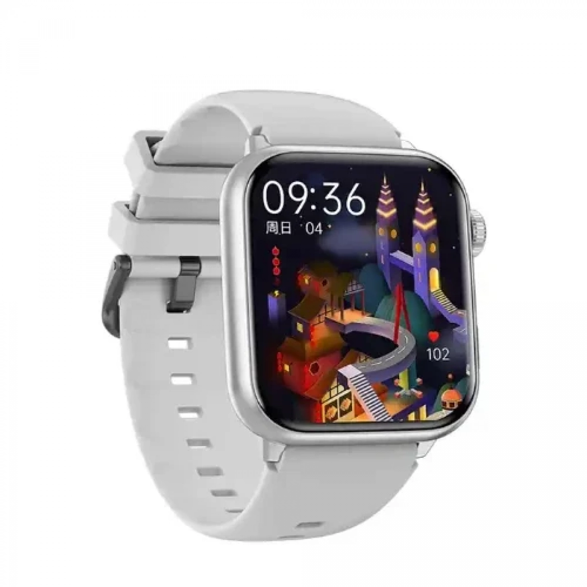 Smartwatch Με Παλμογράφο Αδιάβροχο Awei H26 Ασημί