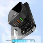 Αντάπτορας Φόρτισης 32W με 3 θύρες USB QC4.0 Super Fast Charger Q334 - Μαύρο