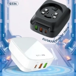 Αντάπτορας Φόρτισης 32W με 3 θύρες USB QC4.0 Super Fast Charger Q334 - Μαύρο