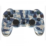 Doubleshock Ασύρματο Gamepad για PS4 Μπλε-Λευκό Παραλλαγή