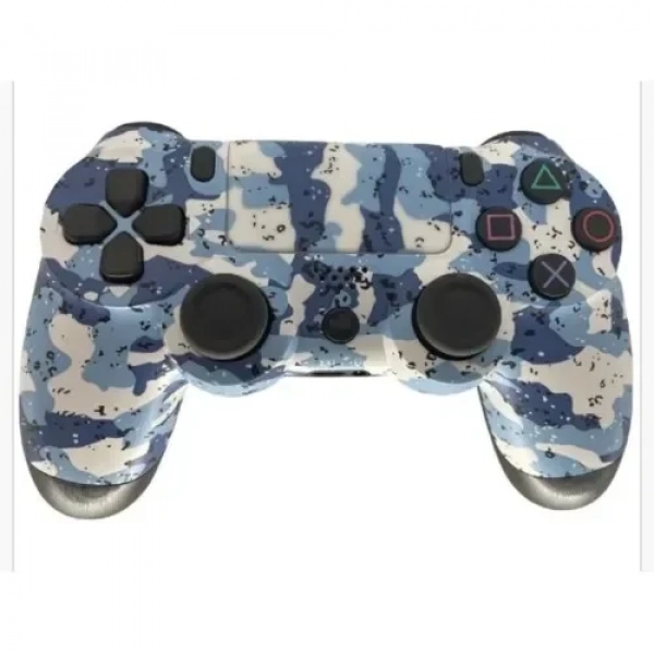Doubleshock Ασύρματο Gamepad για PS4 Μπλε-Λευκό Παραλλαγή