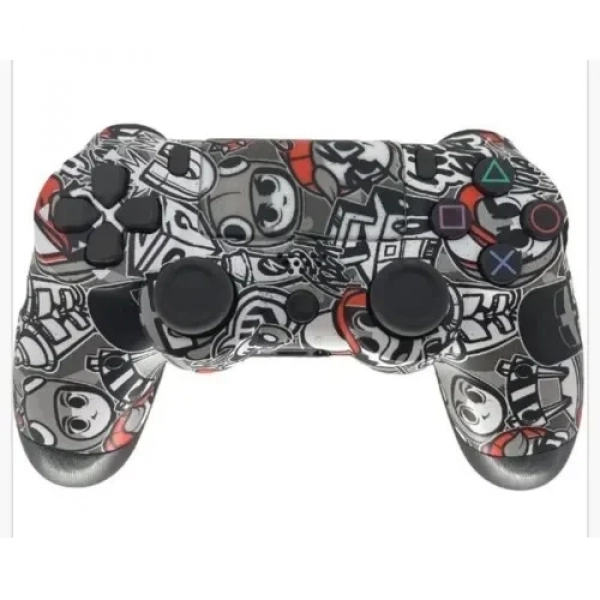 Doubleshock Ασύρματο Gamepad για PS4 Γκρι-Λευκό
