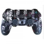 Doubleshock Ασύρματο Gamepad για PS4 Μαύρο Νεκροκεφαλές