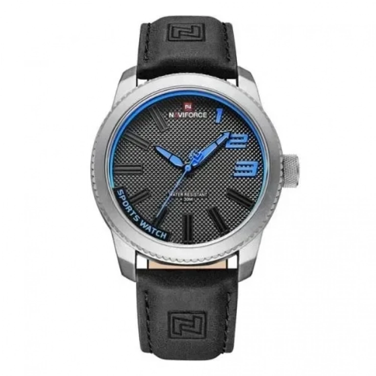 andriko-casual-roloi-cheiros-adiavrocho-me-dermatino-louraki-naviforce-9202-mavro