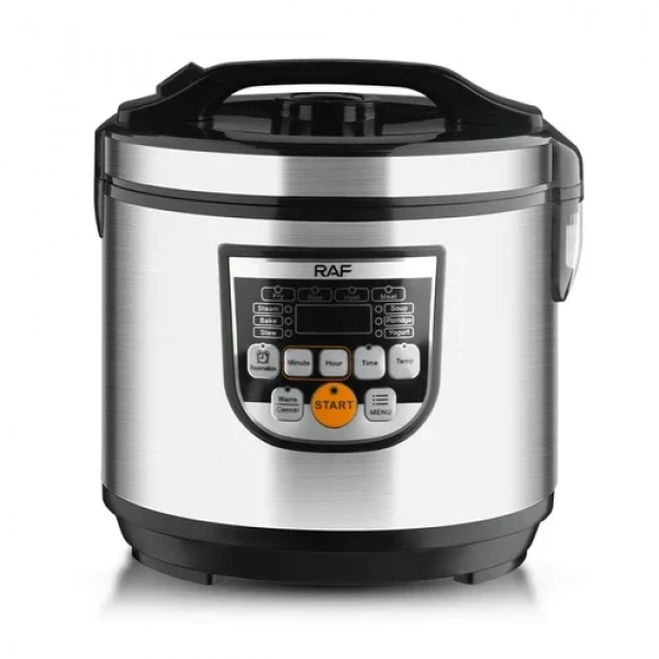 Ηλεκτρικός Πολυμάγειρας Rice Cooker 5L 900W με Αντικολλητικό Μπολ και 12 Προγράμματα RAF R.178