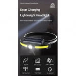 Ηλιακός φακός κεφαλής LED με πάνελ – JS921