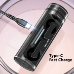 Awei T77 ENC Ασύρματα Ακουστικά Bluetooth 5.3 με 4 μικρόφωνα και Περιστρεφόμενη θήκη φόρτισης