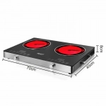 Ηλεκτρική Φορητή Διπλή Κεραμική Εστία 7000W RAF R.8050