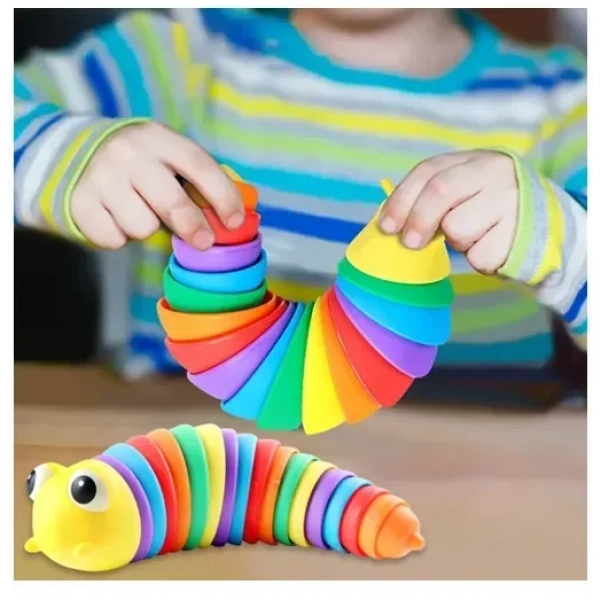 Αγχολυτικό παιχνίδι Anti Stress Fidget 1 τεμάχιο σε σχήμα σαλιγκαριού – κίτρινο