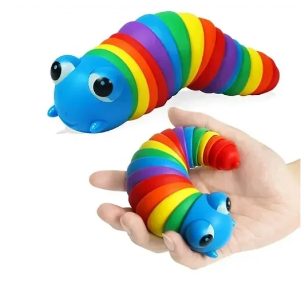 Αγχολυτικό παιχνίδι Anti Stress Fidget 1 τεμάχιο σε σχήμα σαλιγκαριού - μπλε