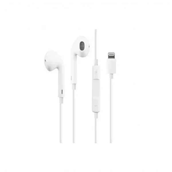 Ακουστικά κινητού Handsfree Earbuds με βύσμα Lightning Treqa EP-759 λευκό