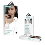 Ακουστικά κινητού Handsfree Earbuds με βύσμα Type-C Treqa EP-754 λευκό
