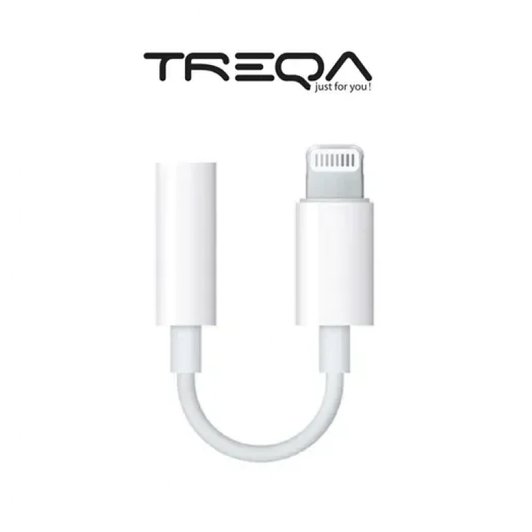 Αντάπτορας ακουστικών Lightning σε Jack 3.5mm Treqa CA-1052 λευκό