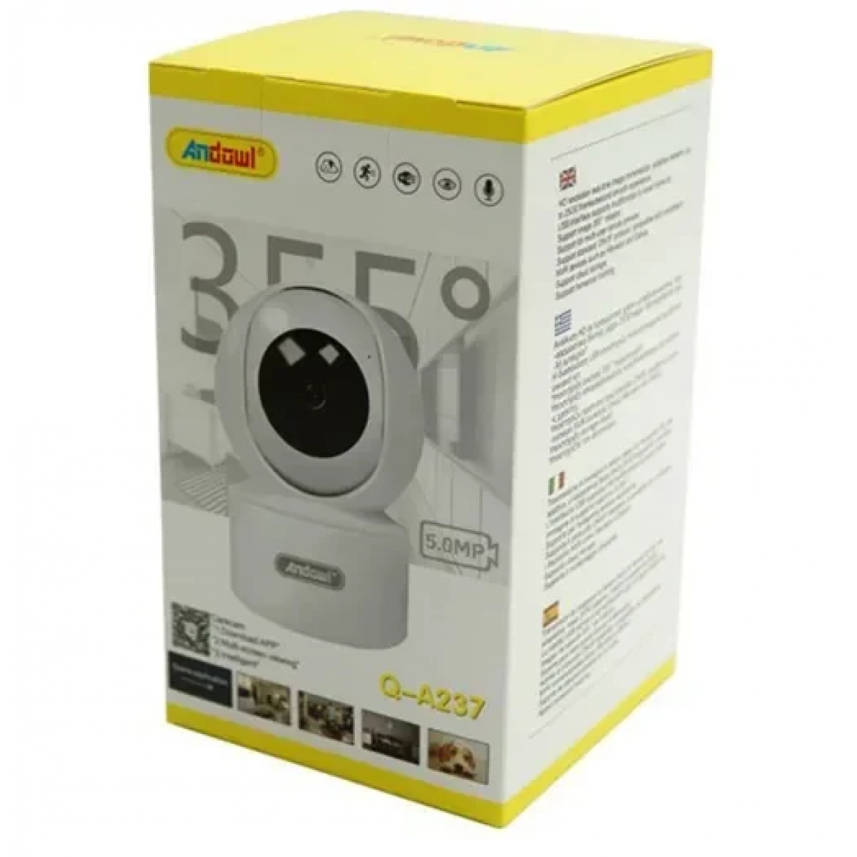 Ασύρματη κάμερα παρακολούθησης Wi-Fi 5MP Full HD+ 5.0MP Q-A237 Andowl - Image 6