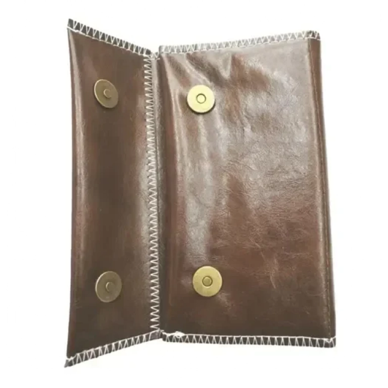 Δερμάτινη θήκη αποθήκευσης καπνού - σκούρο καφέ