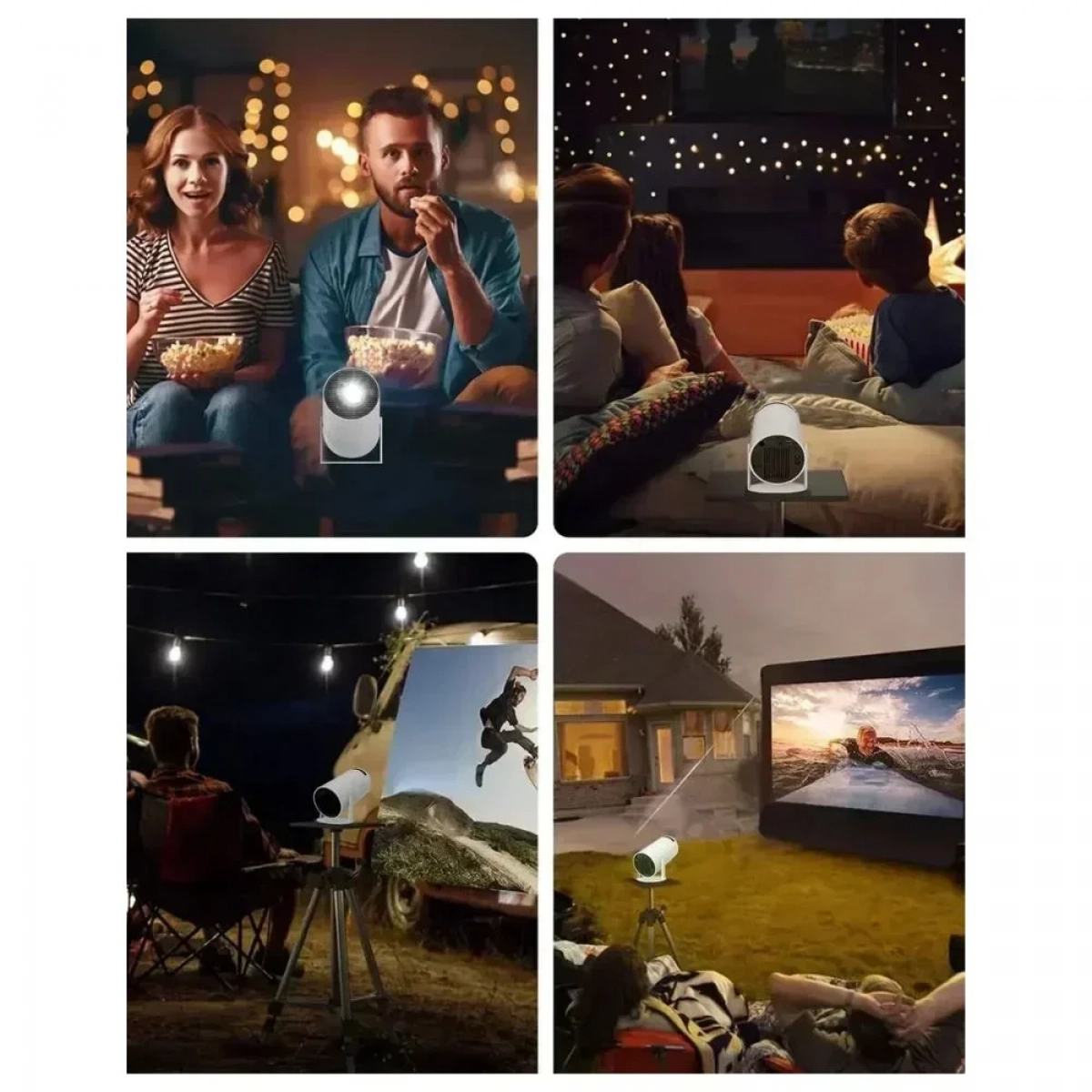 Έξυπνος Προβολέας 1080P, Android 11.0, 120 ANSI Lux - HY300