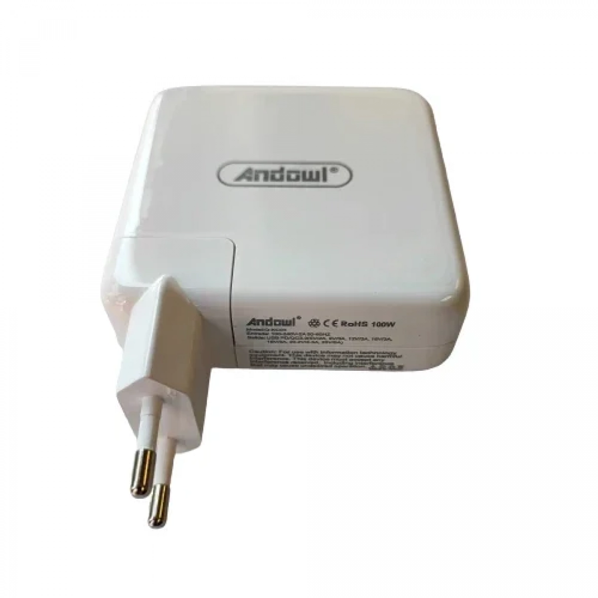 Φορτιστής Γρήγορης Φόρτισης με Καλώδιο Type-C 100W Andowl Q-KC03