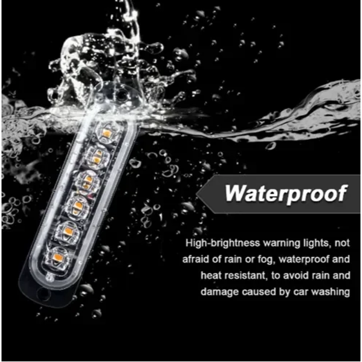 Φανάρι LED μπλε – κόκκινο με 18 λειτουργίες 11cm 12V – 24V 6 SMD 1080LM IP66 0076 - Image 7