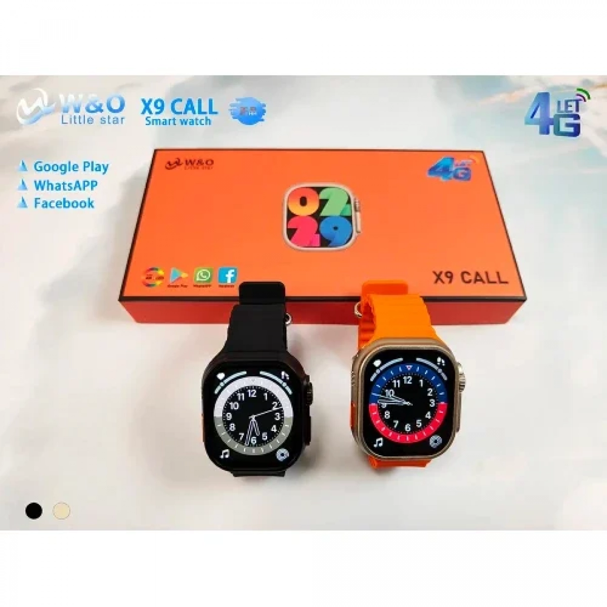 W&O Little Star X9 Call 4G Android Smart Watch Πορτοκαλί
