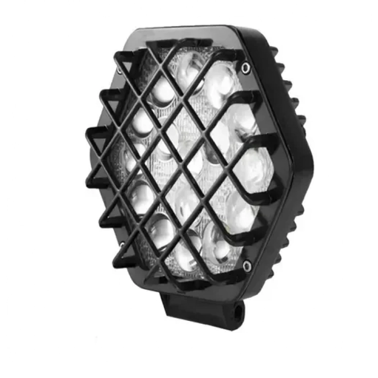 Φως εργασίας LED οροφής αυτοκινήτου εξάγωνο 16LED 48W OYQP-0090 μαύρο