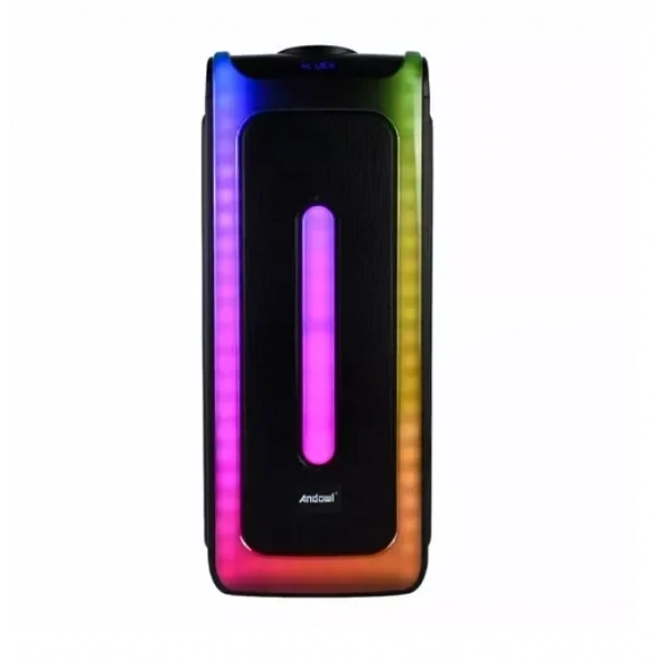 Ηχείο – Subwoofer 40W FM με μικρόφωνο, τηλεχειρισμό & διακοσμητικό φωτισμό LED RGB Andowl Q-YX9000 μαύρο