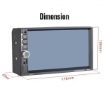 Ηχοσύστημα αυτοκινήτου Universal 2DIN (Bluetooth/USB/AUX/GPS) με οθόνη αφής 7" 7036UM - Image 2