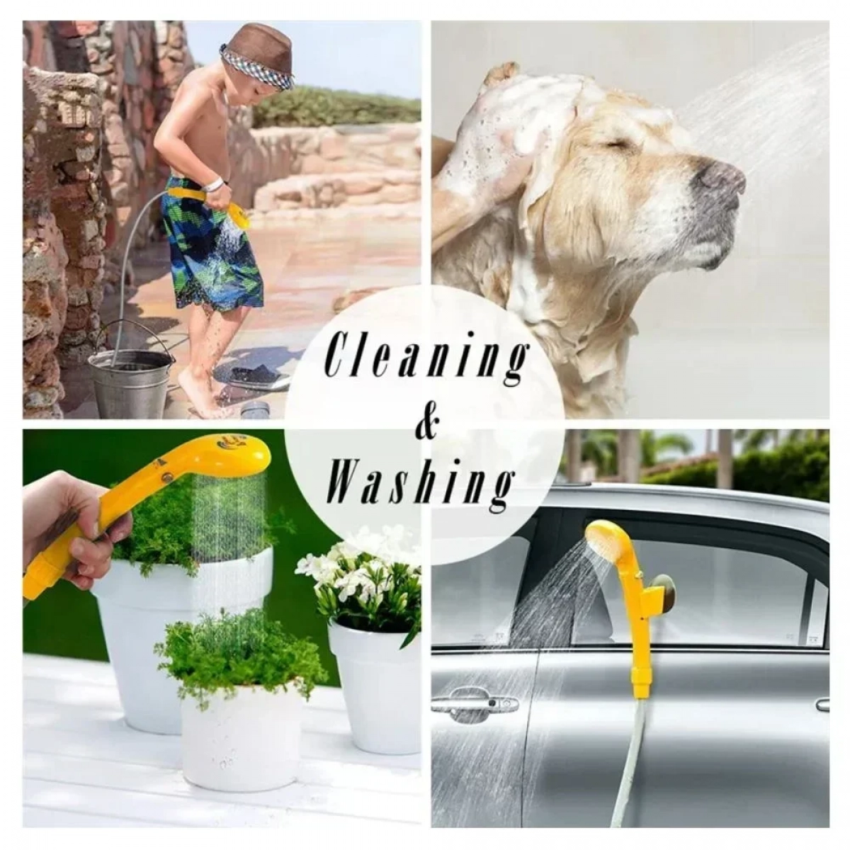 Ηλεκτρική φορητή ντουζιέρα αυτοκινήτου 12V Automobile Shower Set