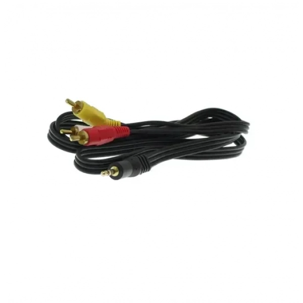 Καλώδιο εικόνας και ήχου AV Cable 3.5mm σε 3 RCA 1.5m TR-2034 μαύρο