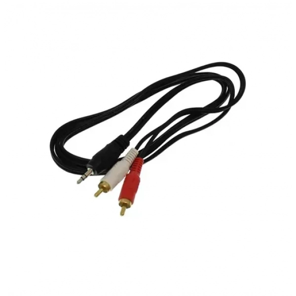 Καλώδιο ήχου Jack 3.5mm σε RCA Stereo 1.5m TR-2033 μαύρο