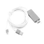 Καλώδιο Lightning σε HDMI 2m με τροφοδοσία USB 1080p L7B λευκό