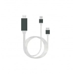 Καλώδιο Type-C σε HDMI 4K 2m με τροφοδοσία USB L9H λευκό